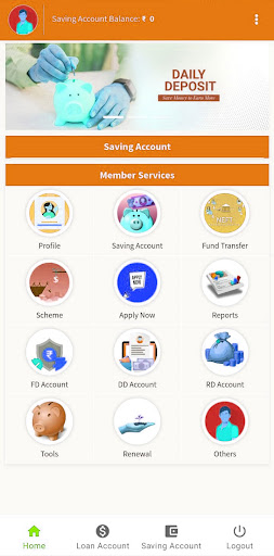 Gramin PNRI Nidhi | Member APP Screen 2