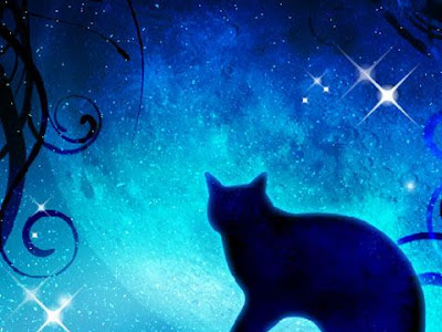 [最も共有された！ √] か��こいい 黒猫 満月 イラス�� 227267