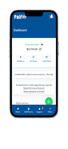 Android application Pairgate screenshort