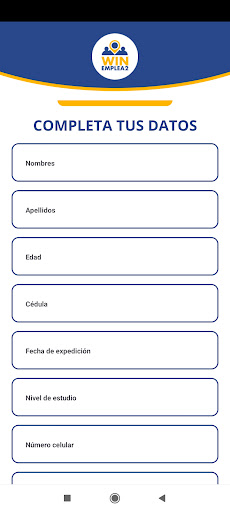 Android application Win Emplea2 screenshort
