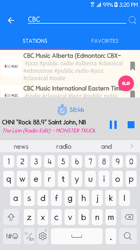 Radio CA-Canada Screen 3