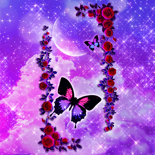 Purple Sky Butterfly-Wallpaper logo
