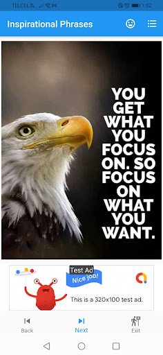 Inspirational Phrases Screen 2