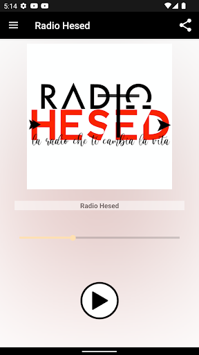 Android application Radio Hesed screenshort