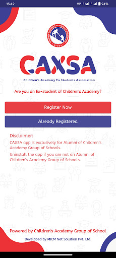 Android application CAXSA screenshort