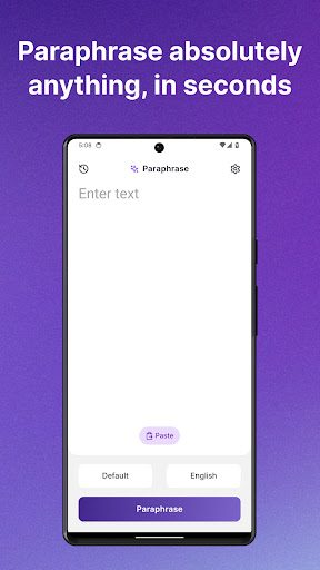 Paraphrase: Rewriter, Rephrase Screen 2