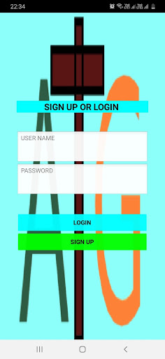 Android application online chat app screenshort