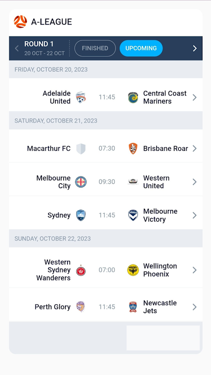Australian League SoccerLive - 2 - (Android)