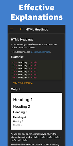 Learn HTML - Pro Screen 2