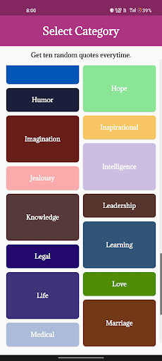 Quotes - Daily Random Quotes Screen 2