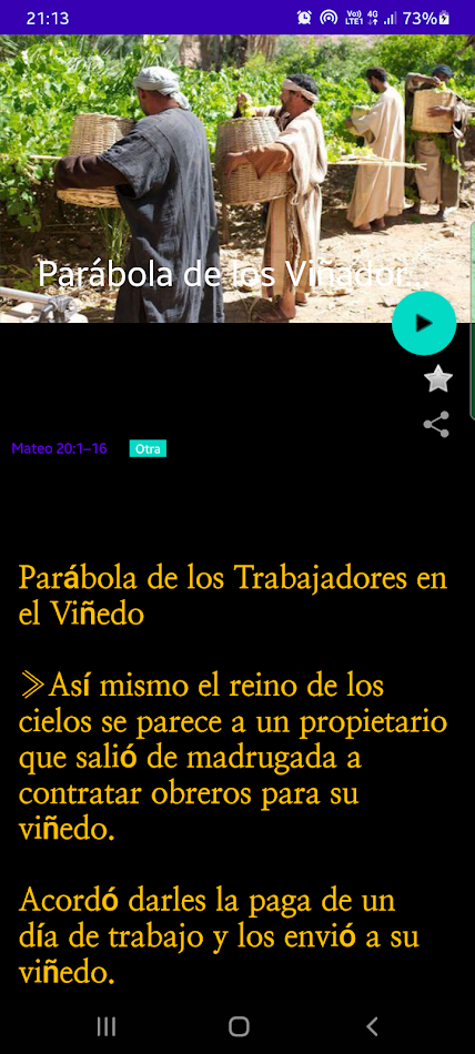 #7. Parábolas de Jesus | Español (Android) By: ClayApps