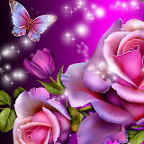 glitter rose wallpaper icon