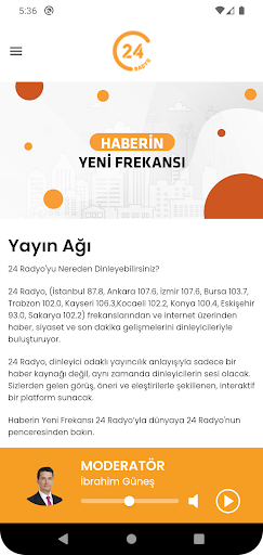 Android application 24 Radyo screenshort