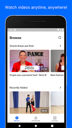 Android application Social Dance Online screenshort