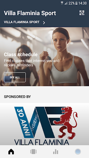Android application Villa Flaminia Sport screenshort