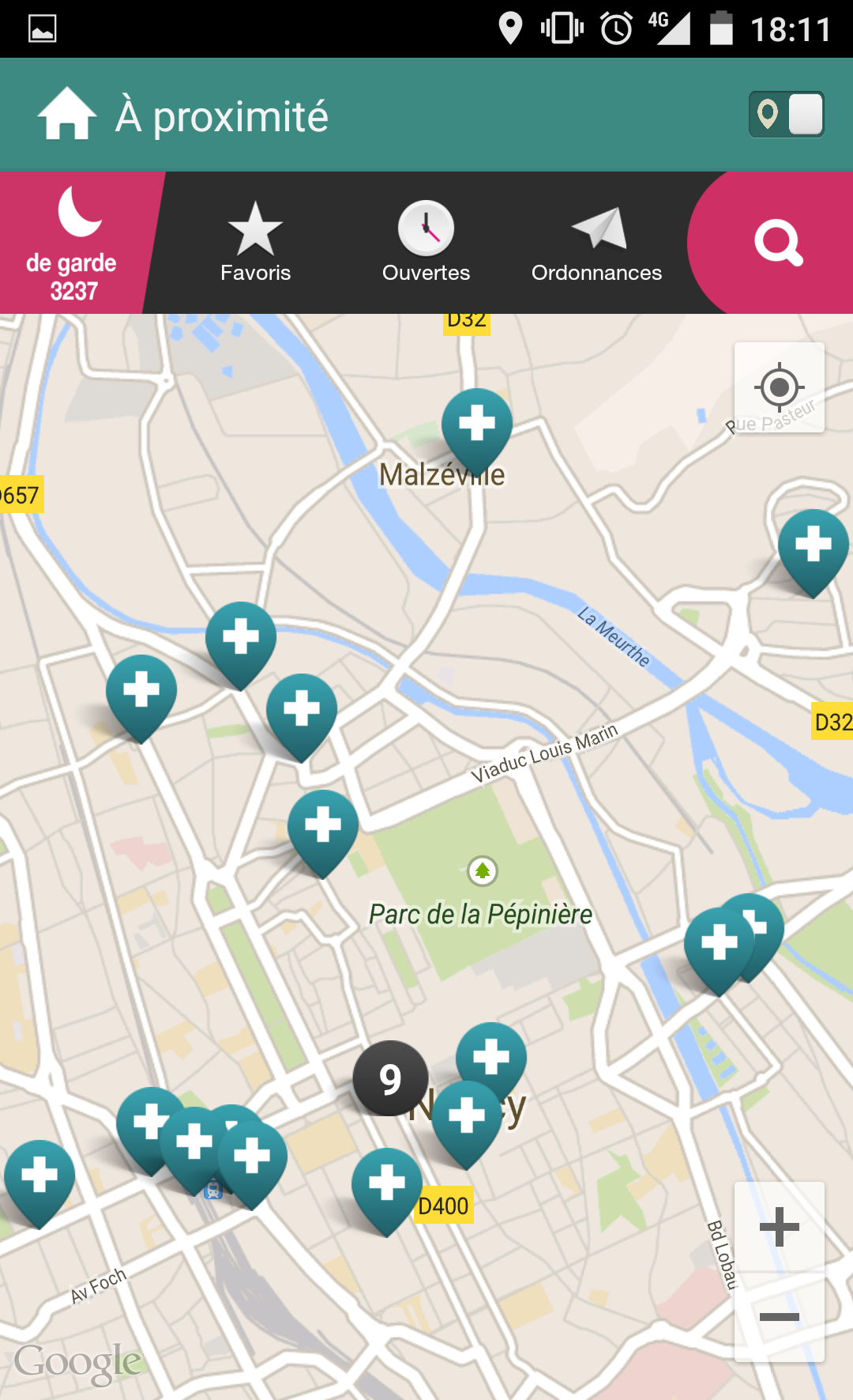 Android application Ma Pharmacie Mobile screenshort