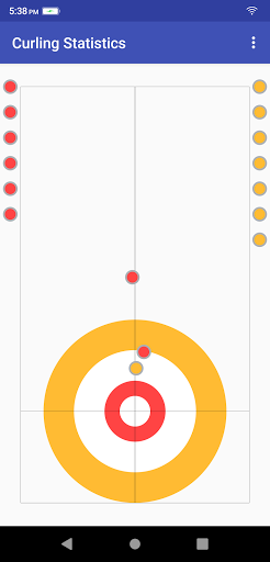 Curling Statistics Screen 2