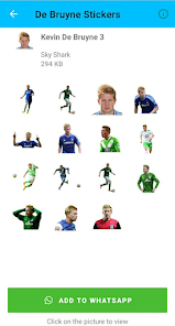 Captura de Pantalla 4 Kevin De Bruyne Stickers android