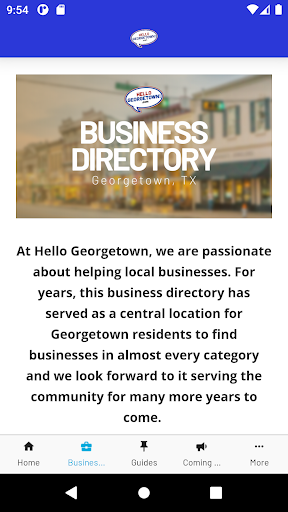 Hello Georgetown Screen 2