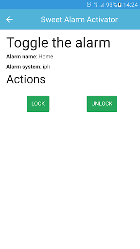 Android application Sweet Alarm Activator screenshort