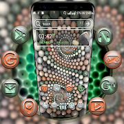 3D Spiral Stones Launcher Theme