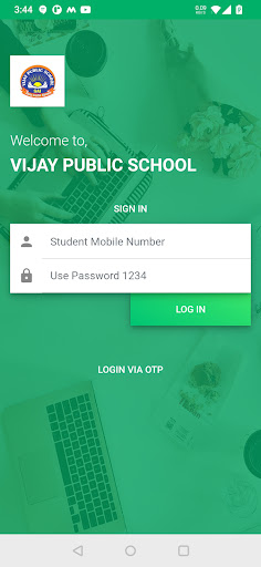 Android application Vijay Public School screenshort