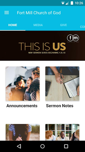 Android application Fort Mill Church of God screenshort