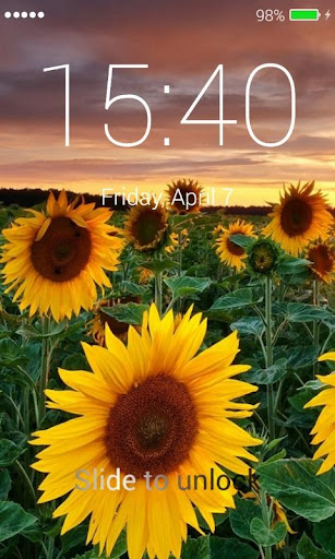 Sunflowers Lock Screen