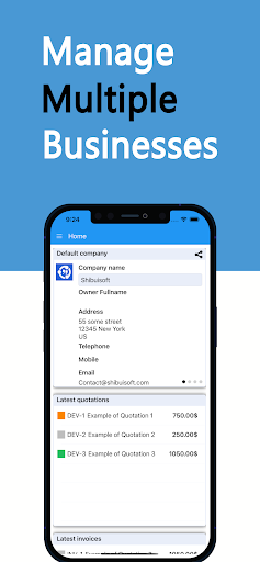 PragmaQuote: Invoices & Quotes Screen 2