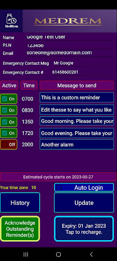 MedRem Screen 2