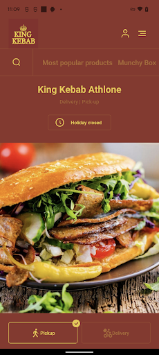 Android application King Kebab Athlone screenshort
