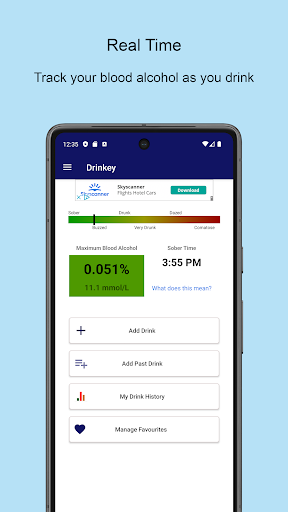 Android application Drinkey - Alcohol Tracker screenshort