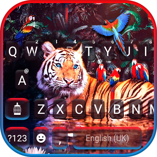 Tiger Wildlife Keyboard Backgr logo