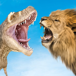 Cover Image of Download Wild Lion vs Dinosaur: Island Battle Survival 1 APK