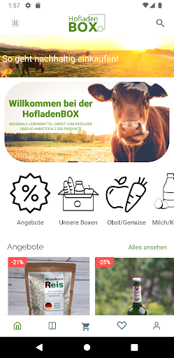 Android application HofladenBOX screenshort