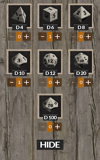 Android application RPG Dice 3D screenshort