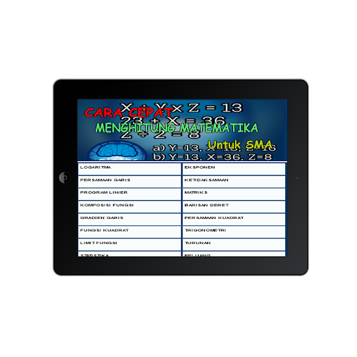 Cara Cepat Matematika SMA Screenshot 2 - AppWisp.com