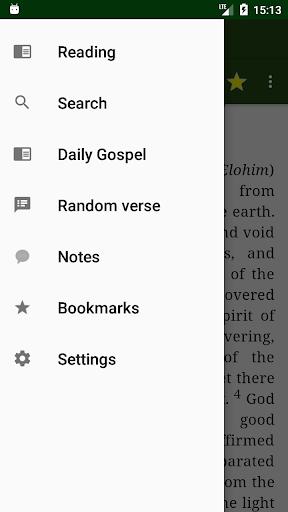 Android application Bible AMP screenshort