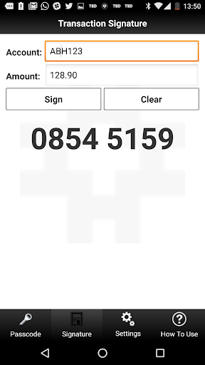 Secure Operation Screen 3