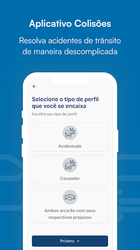 Android application Colisões screenshort