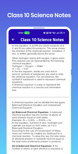 Class 10 Science Notes Screen 3