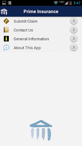 Android application Prime Insurance screenshort