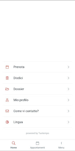 Android application Polispecialistico Canavesano screenshort
