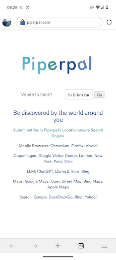 Android application Piperpal screenshort