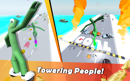 Rainbow monsters: Scooter Taxi apkpoly screenshots 14