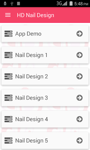 Android application HD Nail Design screenshort