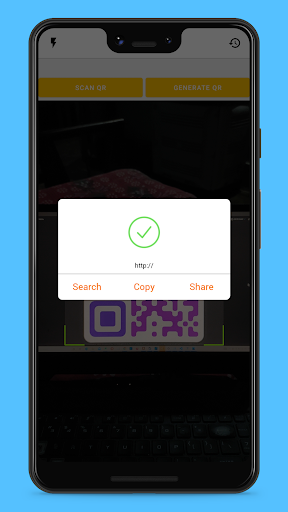 QR code scanner and Generator Screen 3