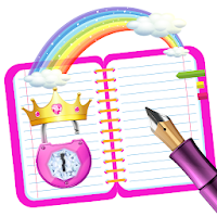 Princess Diary - Glitter Journal with Lock