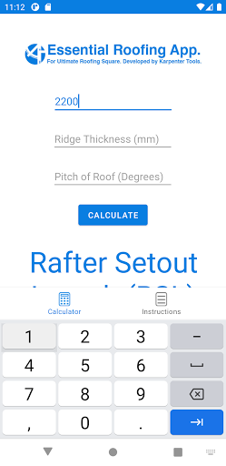 Essential Roofing App Screen 2