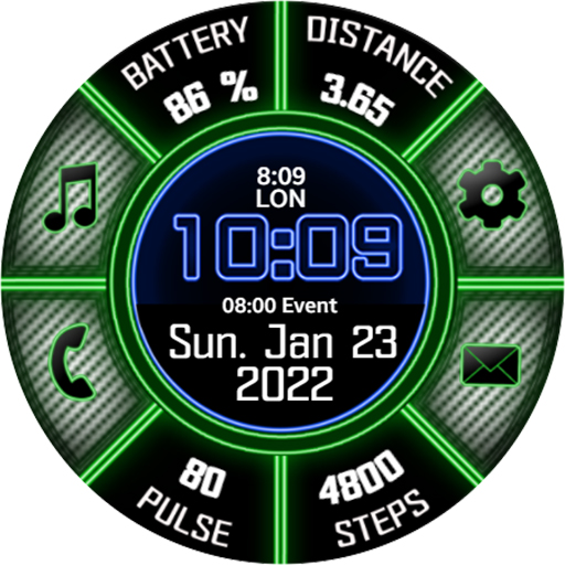 NB08 Digital watch fase logo